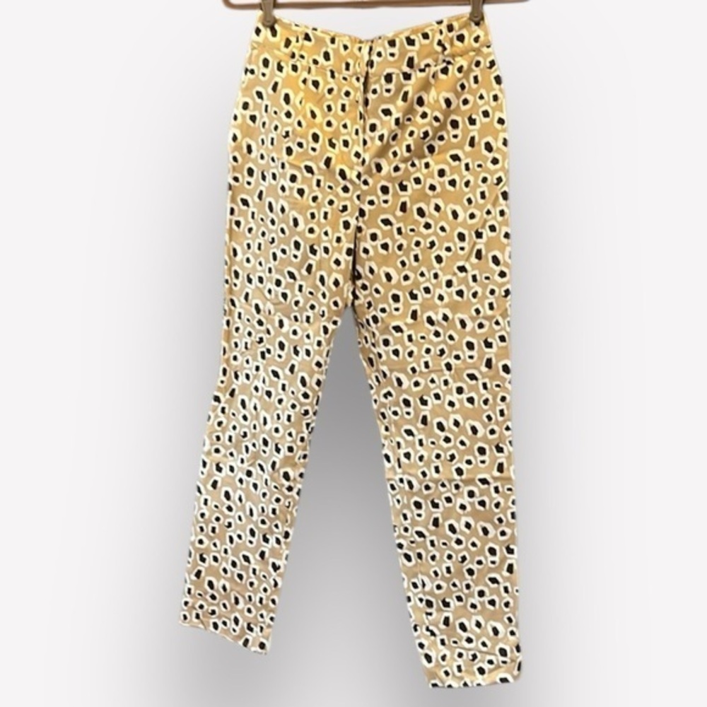 🐠NWT Purottato Animal Print Cotton Flat Front Casual Pant $350 Italy